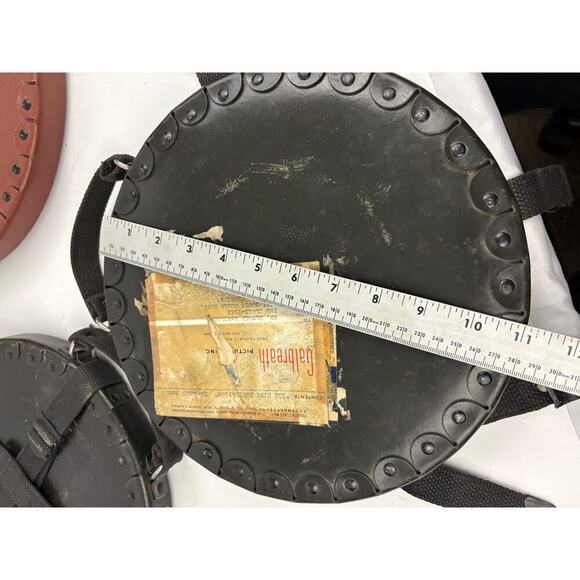 VTG Lot of 4 Round Film Reel Shipping Box with Canvas Straps USA Empty - Picture 6 of 16